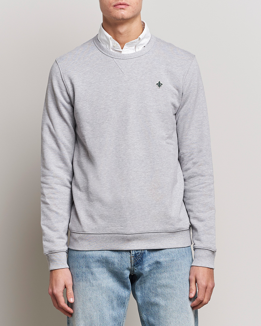 Uomini | Maglieria | Morris | Lily Sweatshirt Light Grey Melange