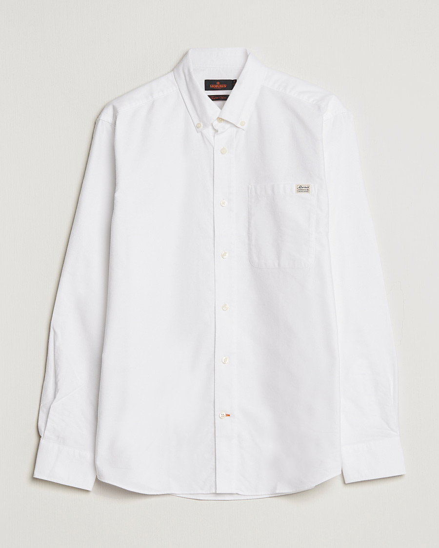 Uomini | Camicie | Morris | Original Brushed Oxford Shirt White