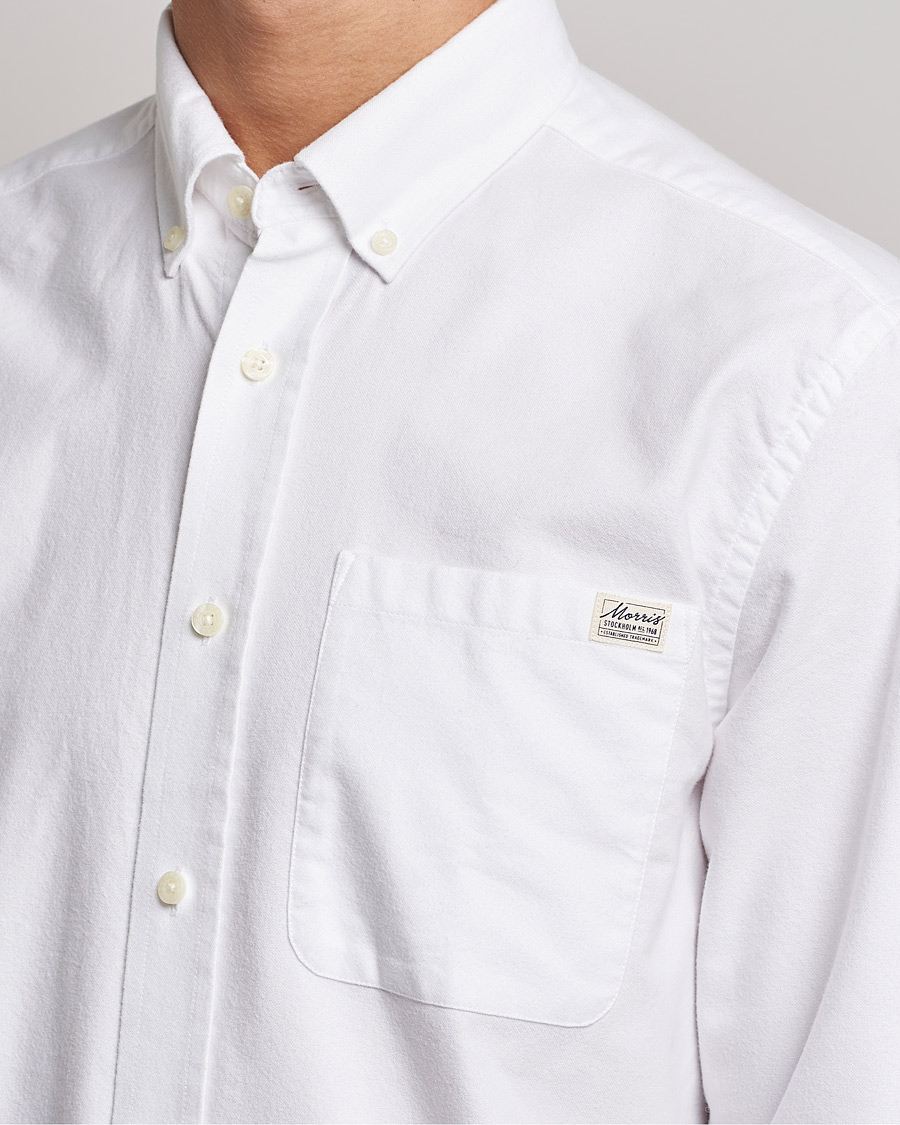Uomini | Camicie | Morris | Original Brushed Oxford Shirt White