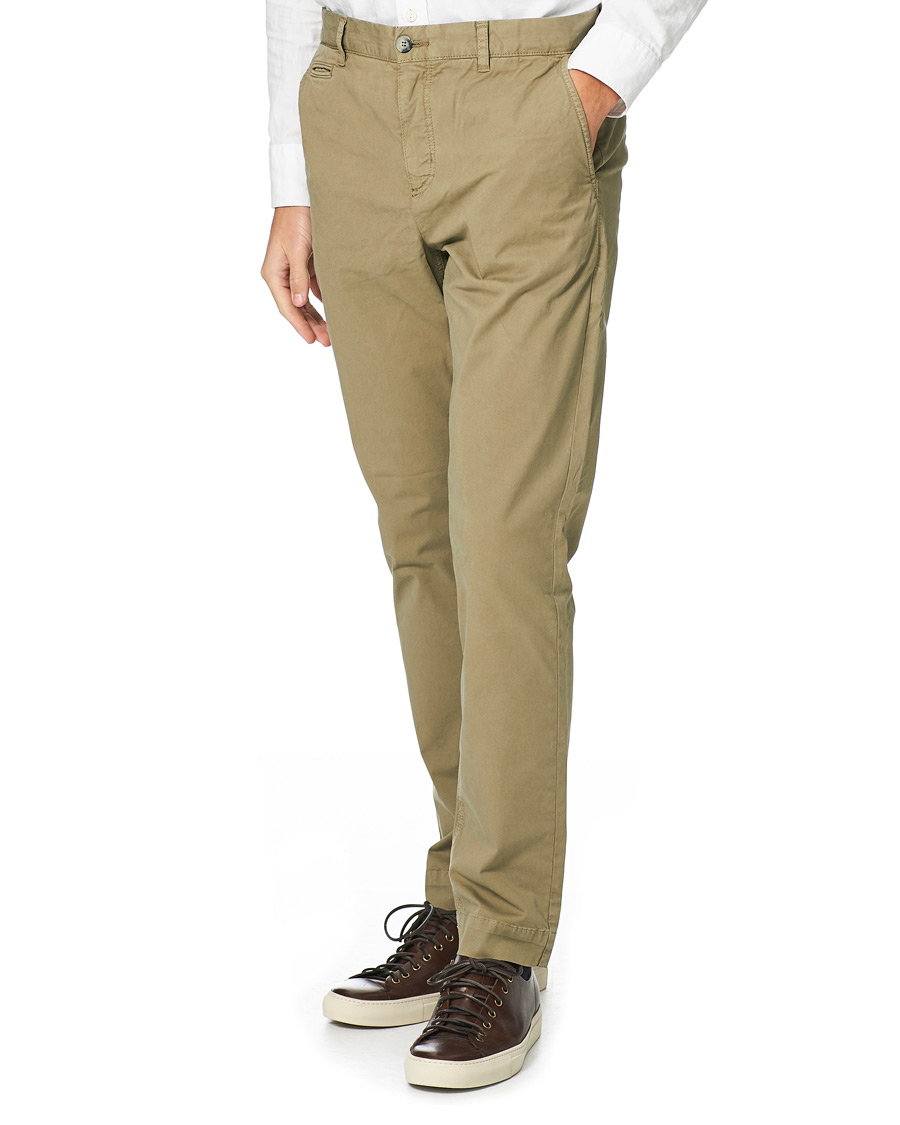 Uomini | Pantaloni | Morris | Henry Cotton Chino Olive