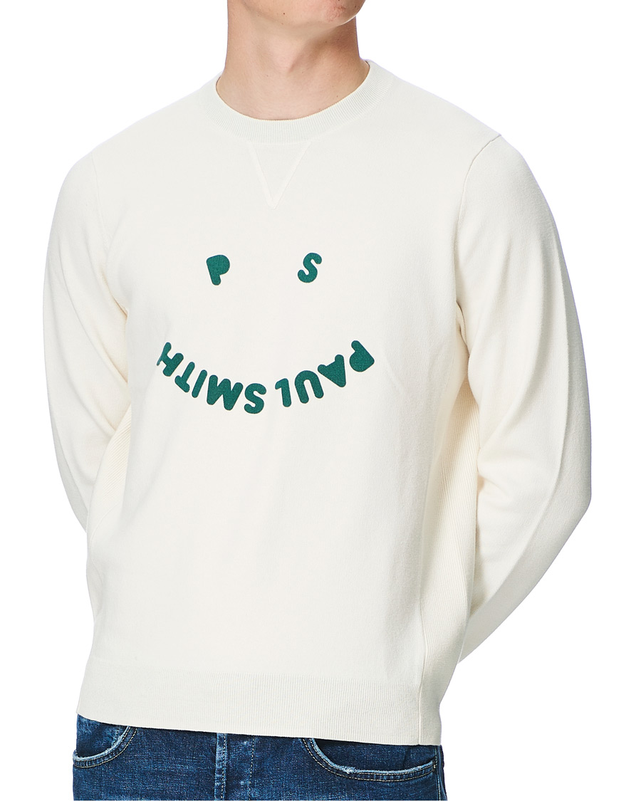 Uomini | Maglieria | PS Paul Smith | Cotton Wool Pullover Offwhite