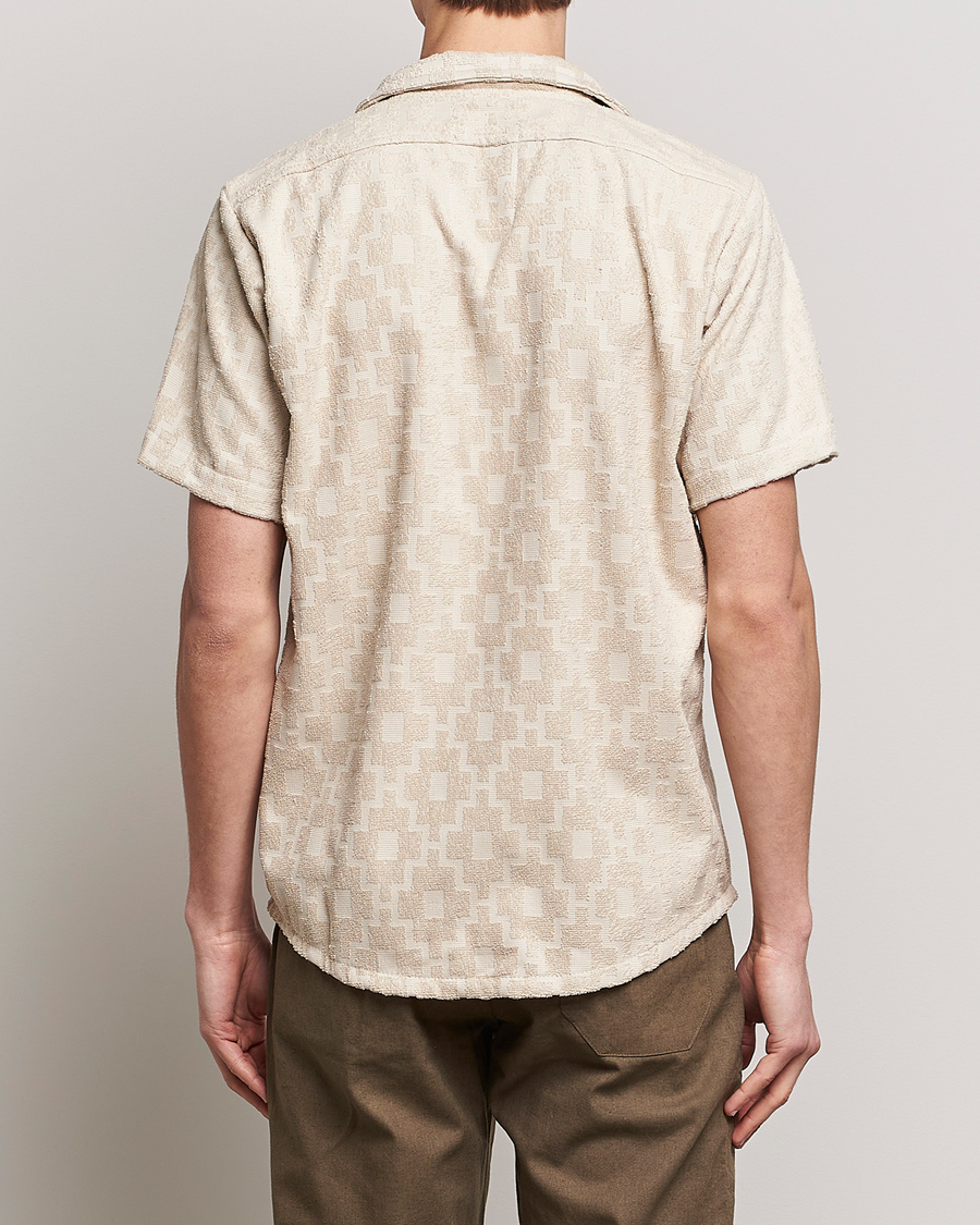 Uomini | Camicie | OAS | Machu Terry Short Sleeve Shirt Beige