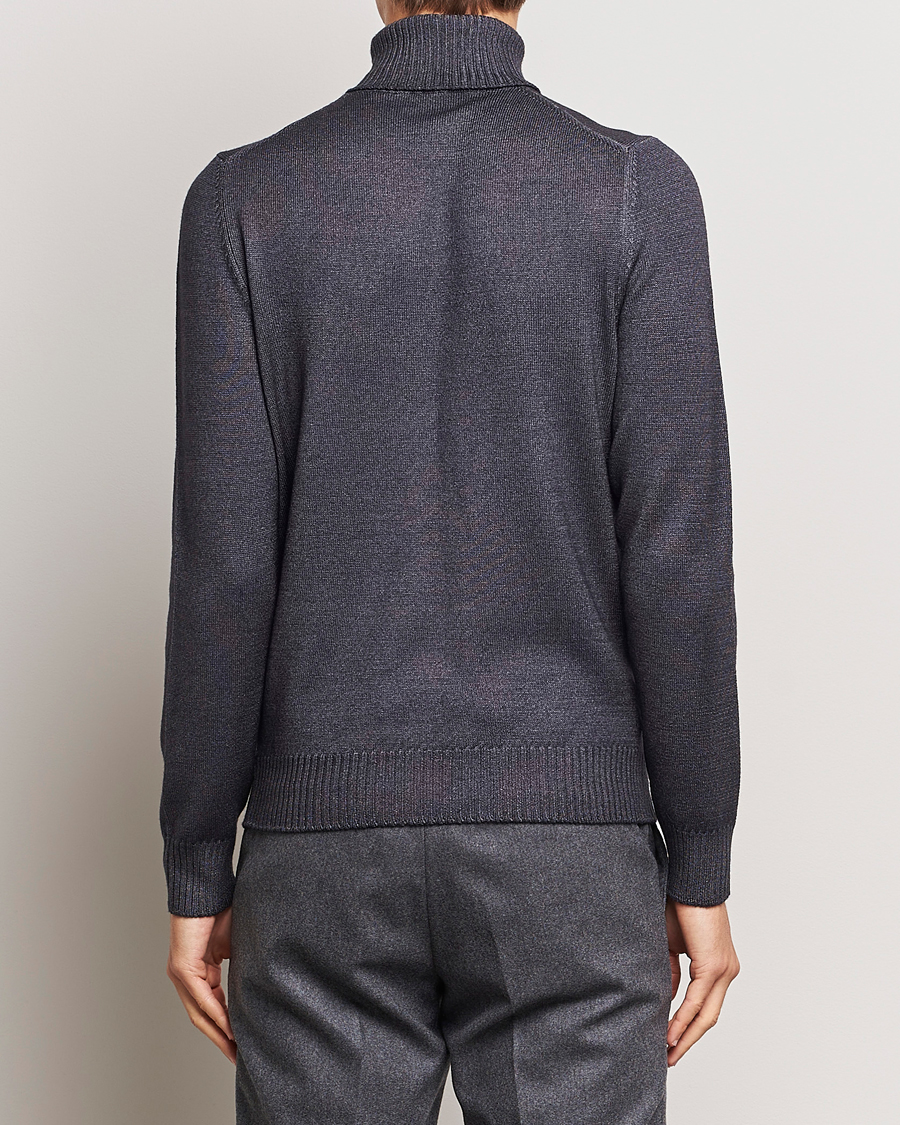 Uomini | Maglieria | Gran Sasso | Vintage Merino Fashion Fit Polo Asphalt