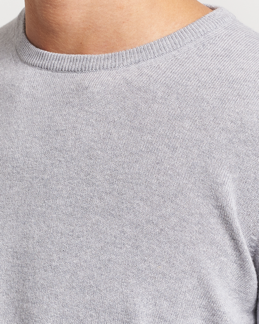 Uomini | Maglieria | Gran Sasso | Wool/Cashmere Crew Neck Light Grey