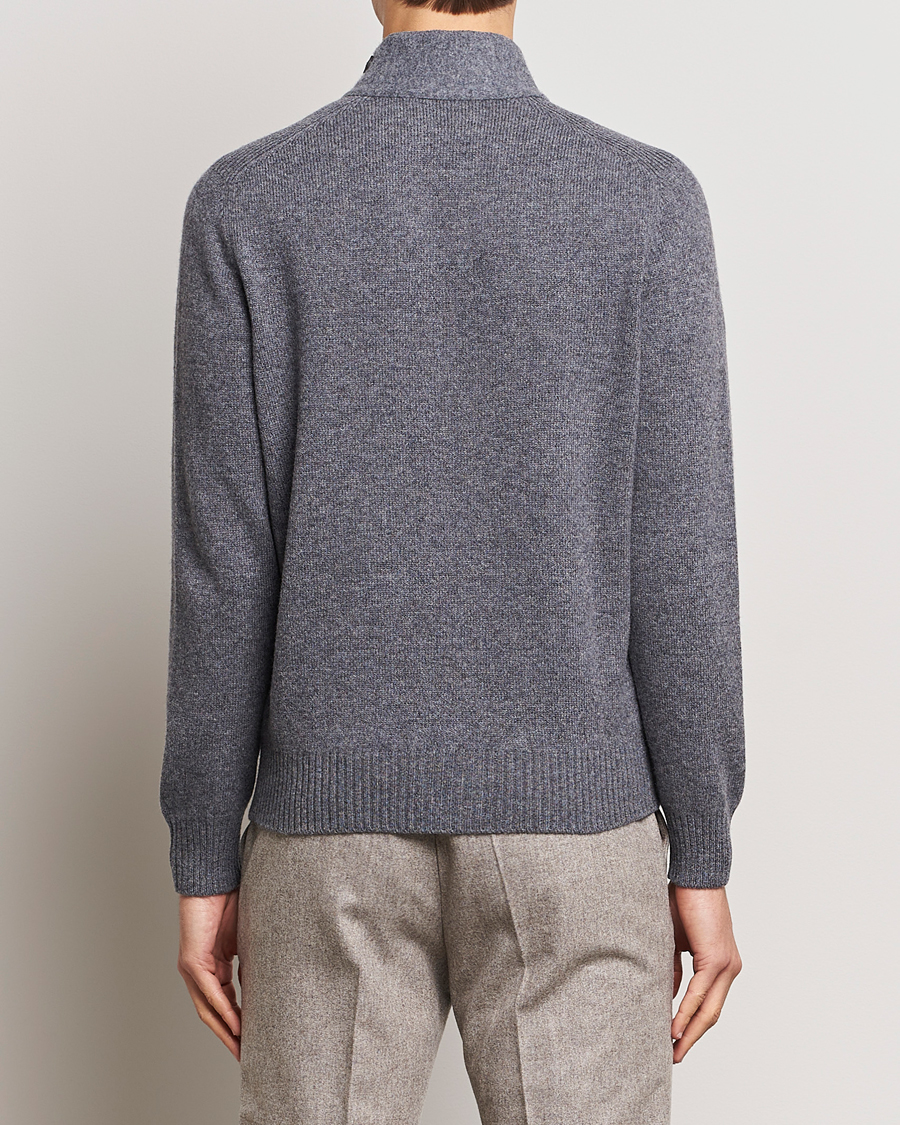 Uomini | Maglieria | Gran Sasso | Heavy Wool Cardigan Grey Melange