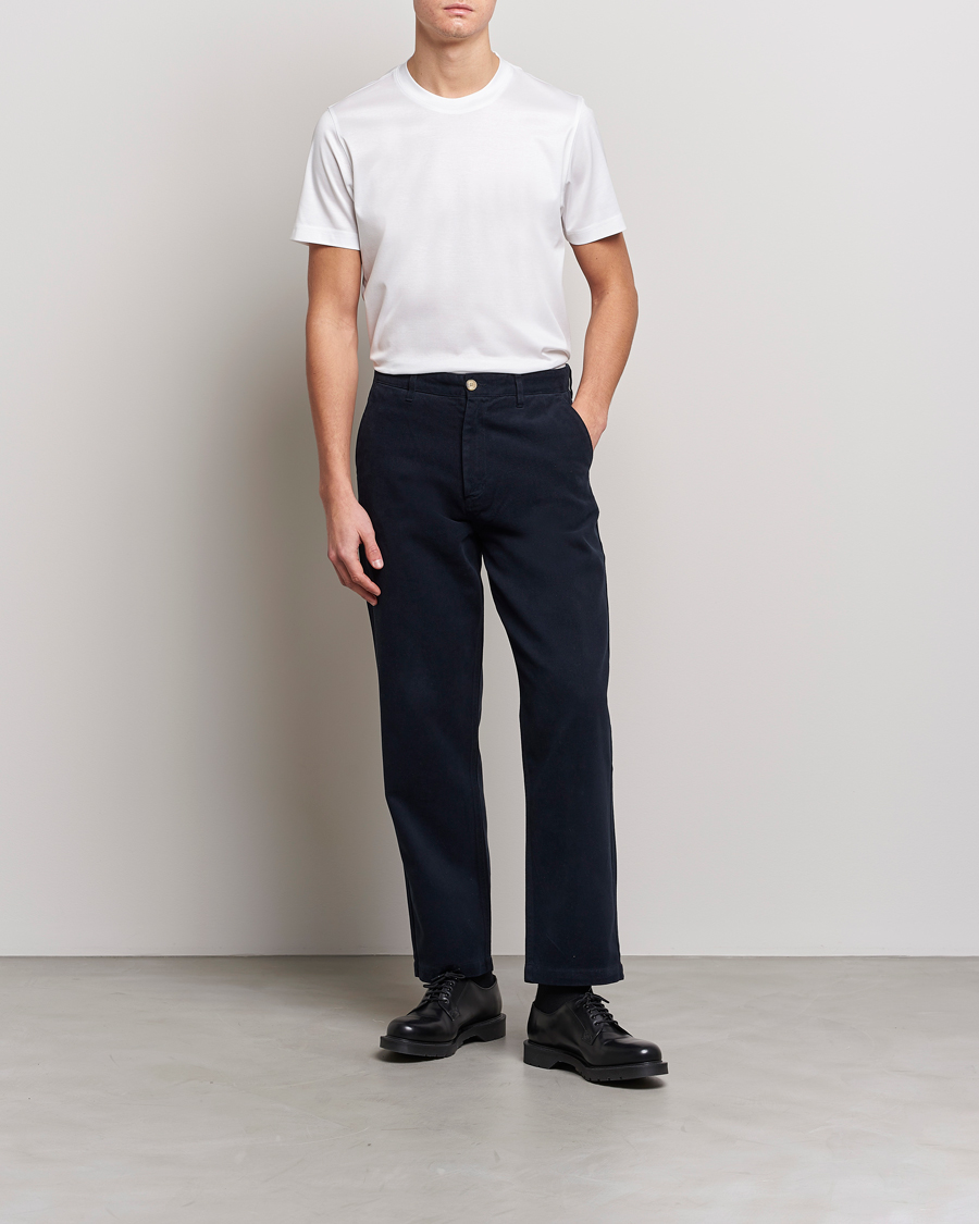 Uomini | T-shirt | Eton | Filo Di Scozia Cotton T-Shirt White