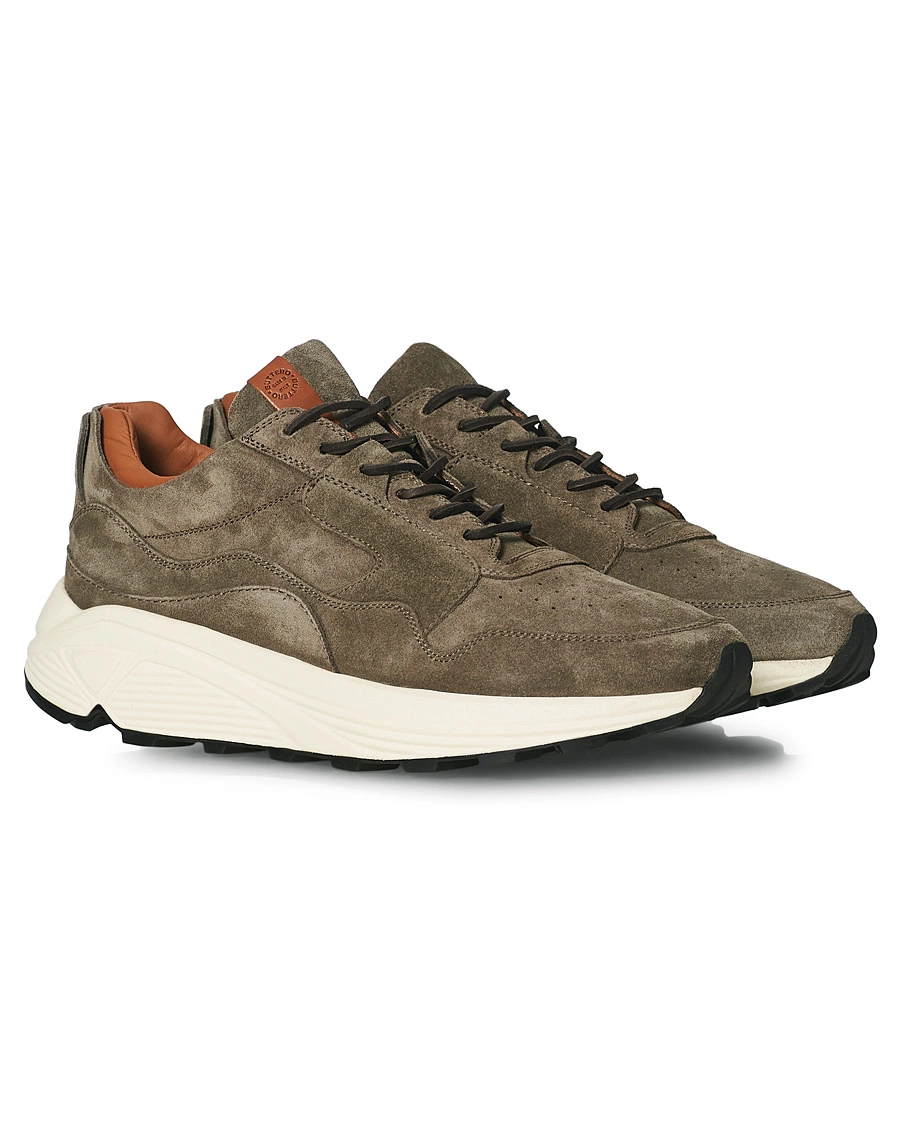 Uomini | Buttero Vinci Suede Running Sneaker Taupe | Buttero | Vinci Suede Running Sneaker Taupe