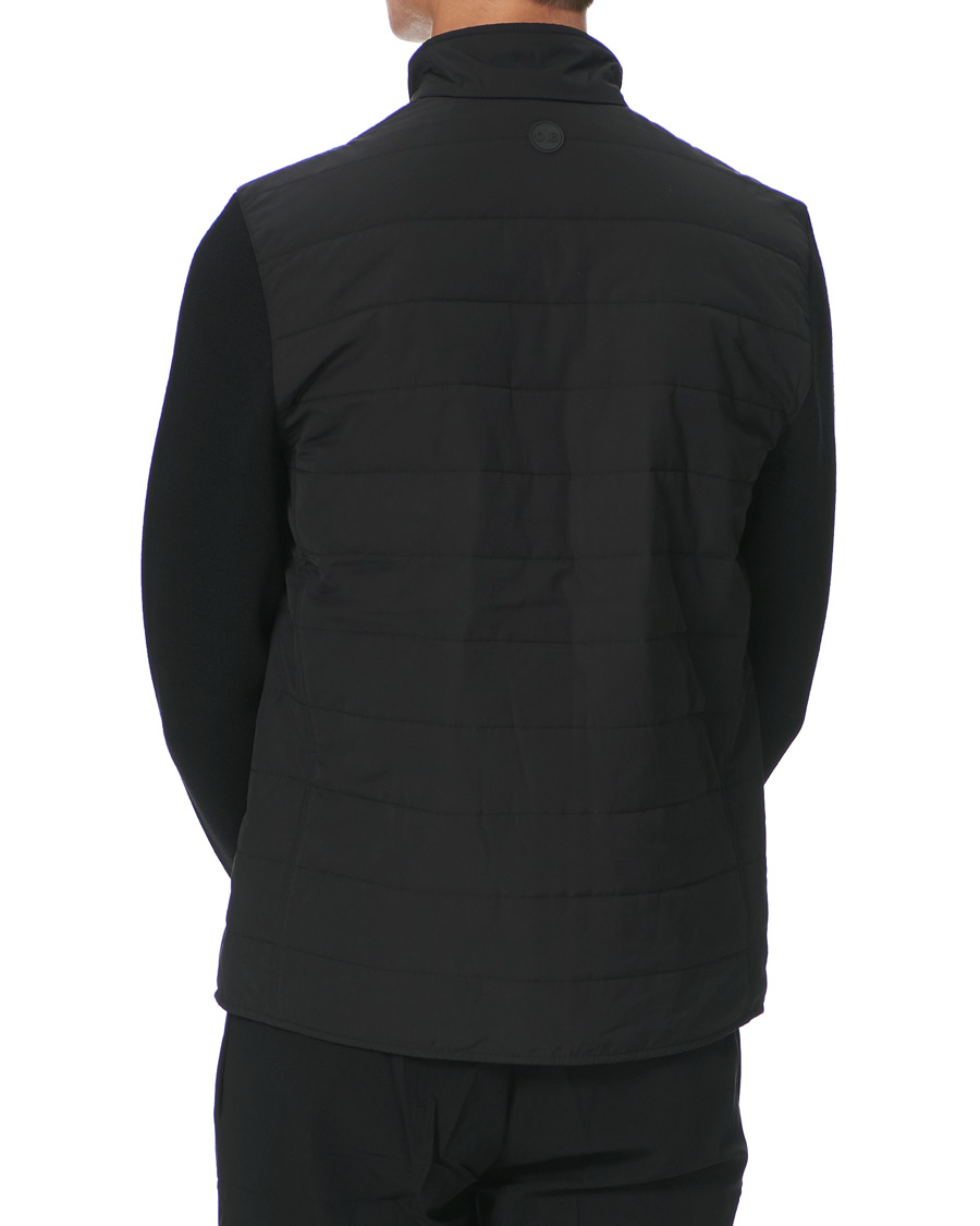 Uomini | Maglieria | Orlebar Brown | Terrence Hybrid Full Zip Black