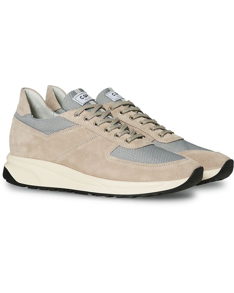 Uomini | C.QP Stride Suede/Mesh Running Sneaker Stone Grey | CQP | C.QP Stride Suede/Mesh Running Sneaker Stone Grey