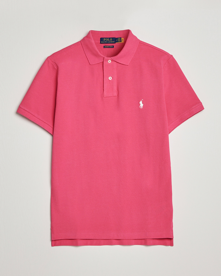 Uomini | Polo | Polo Ralph Lauren | Custom Slim Fit Polo Hot Pink