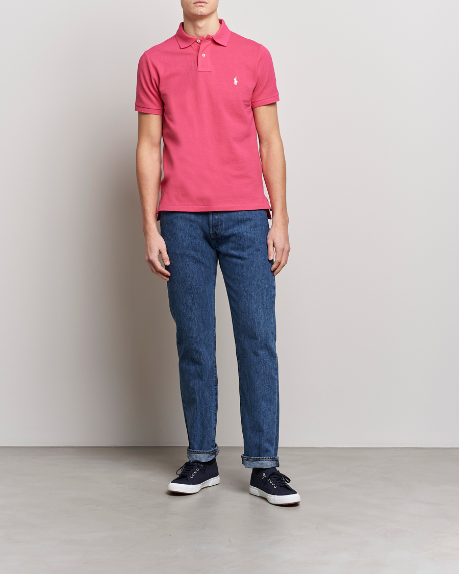 Uomini | Polo | Polo Ralph Lauren | Custom Slim Fit Polo Hot Pink