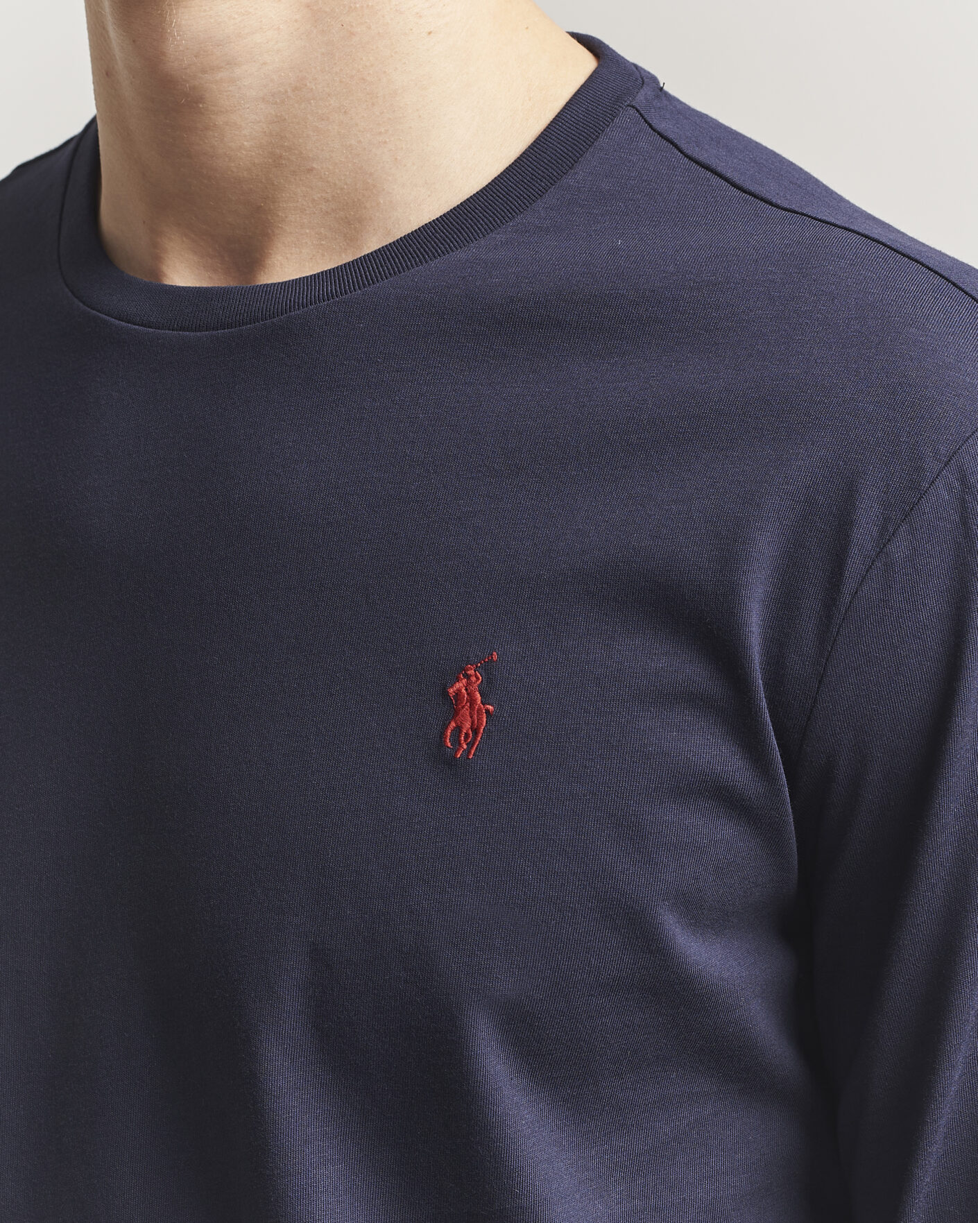 Uomini | T-shirt | Polo Ralph Lauren | Custom Slim Fit Long Sleeve Tee Ink