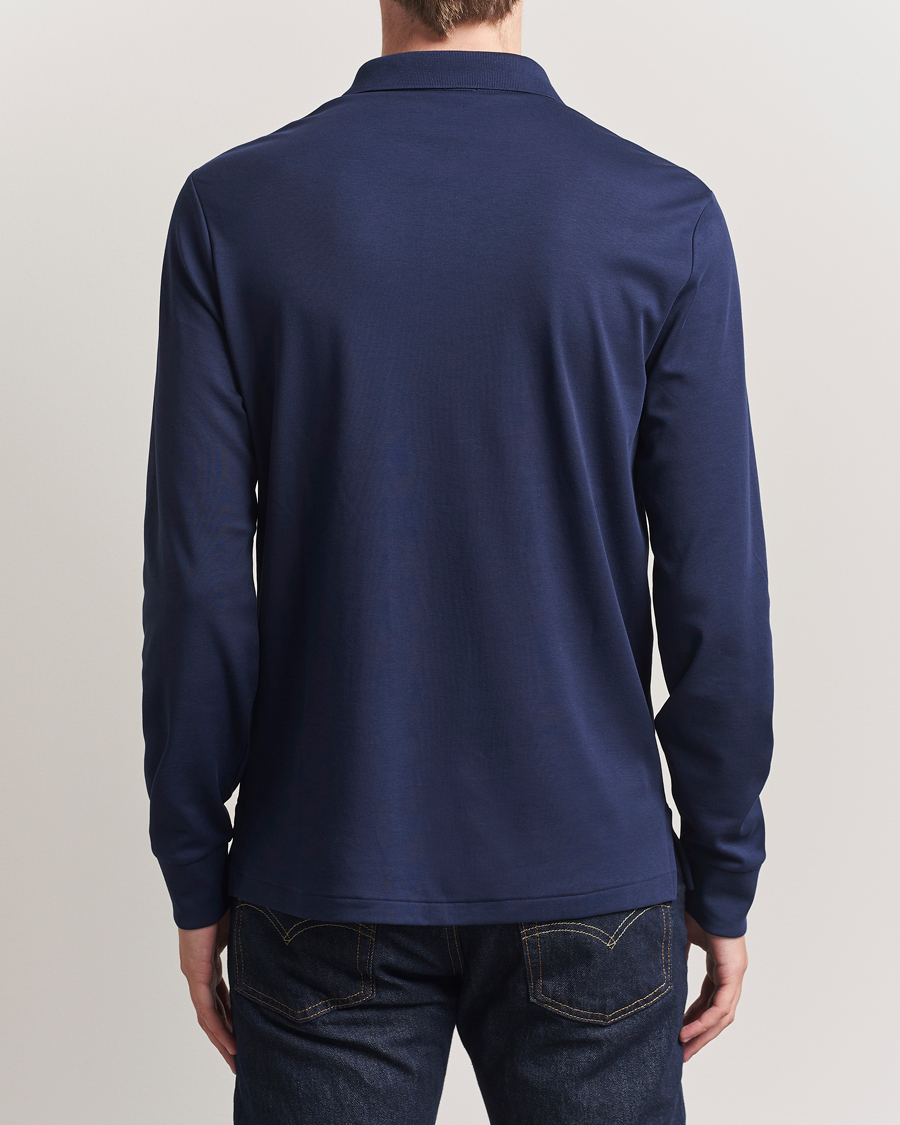Uomini | Polo | Polo Ralph Lauren | Pima Cotton Custom Fit LS Polo Refined Navy