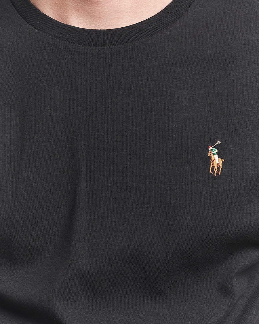 Uomini | T-shirt | Polo Ralph Lauren | Luxury Pima Cotton Crew Neck T-Shirt Black