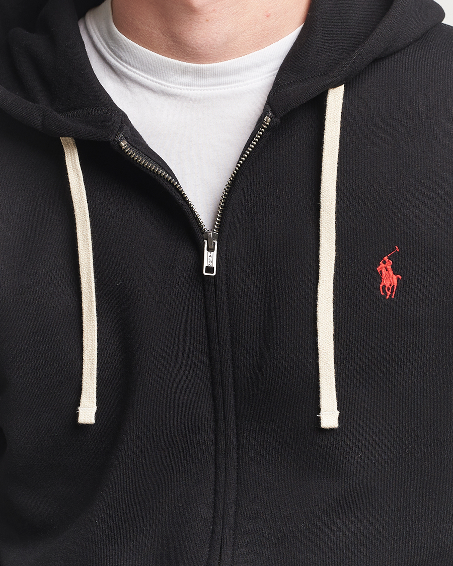 Uomini | Maglieria | Polo Ralph Lauren | Fleece Full Zip Hoodie Polo Black