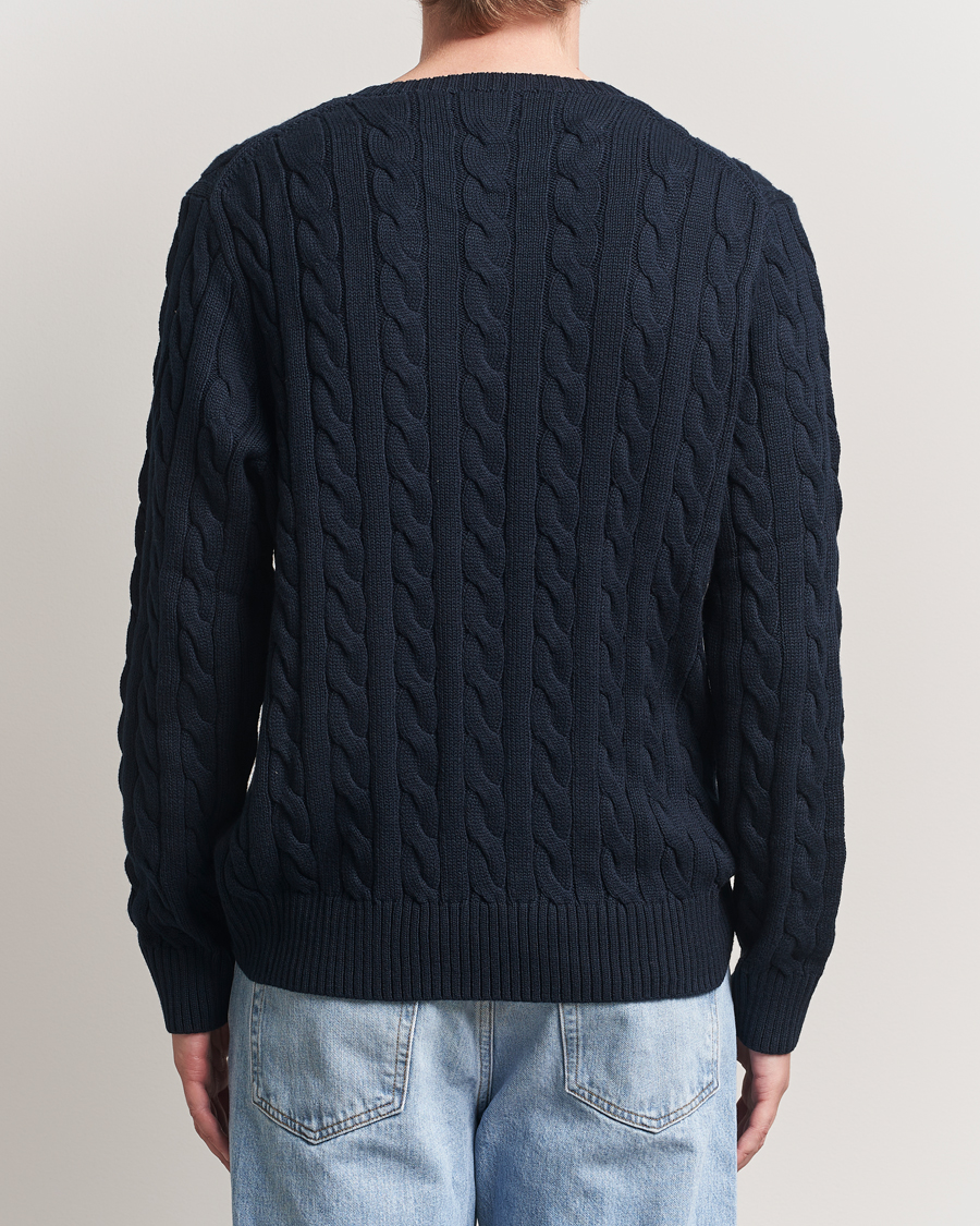 Uomini | Maglieria | Polo Ralph Lauren | Cotton Cable Pullover Hunter Navy