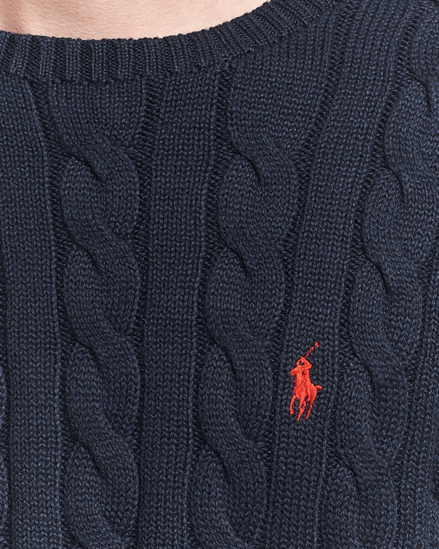 Uomini | Maglieria | Polo Ralph Lauren | Cotton Cable Pullover Hunter Navy
