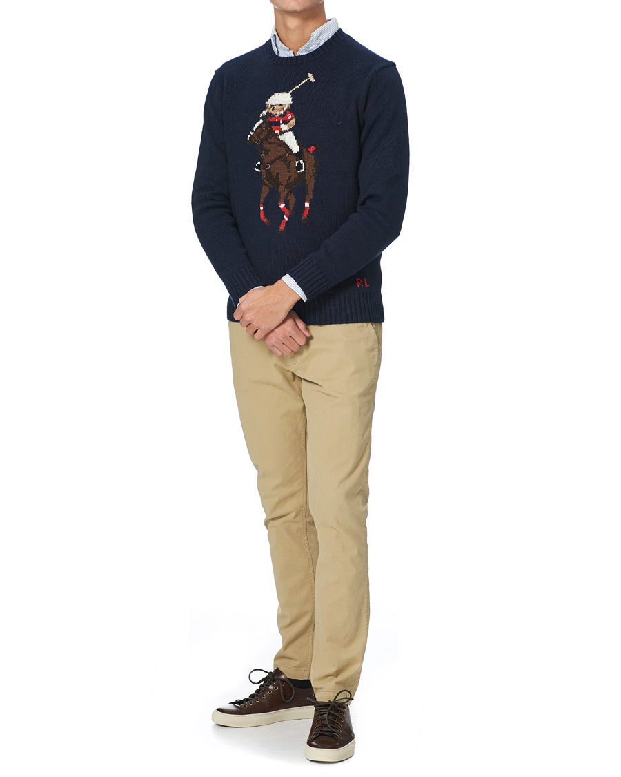 Uomini | Maglieria | Polo Ralph Lauren | Polo Player Bear Knitted Sweater Navy