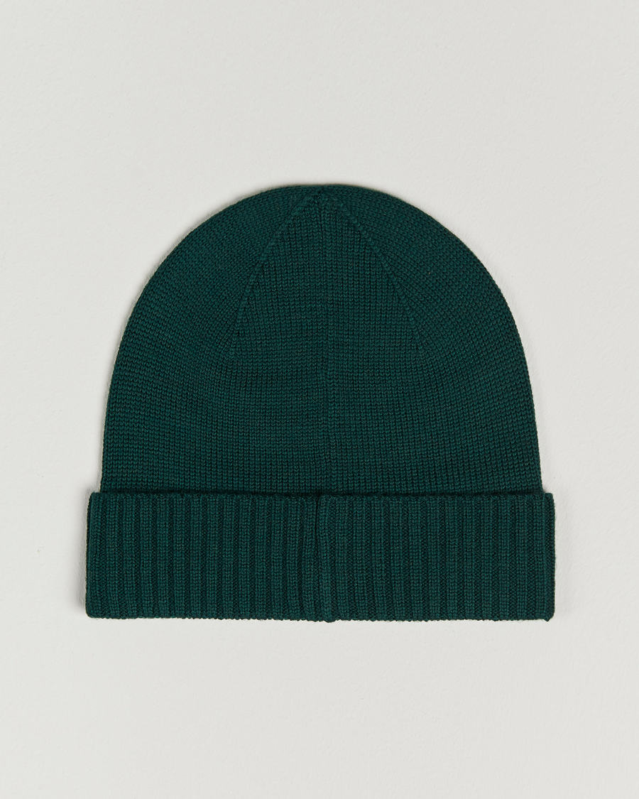 Uomini | Polo Ralph Lauren Merino Wool Beanie College Green | Polo Ralph Lauren | Merino Wool Beanie College Green