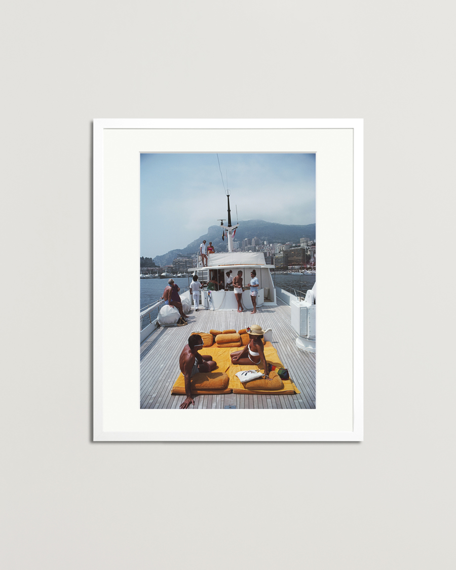 Uomini | Poster | Sonic Editions | Framed Slim Aarons Scottis Yacht