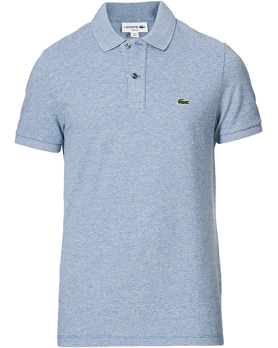 Uomini | Polo | Lacoste | Slim Fit Polo Piké Light Indigo Blue
