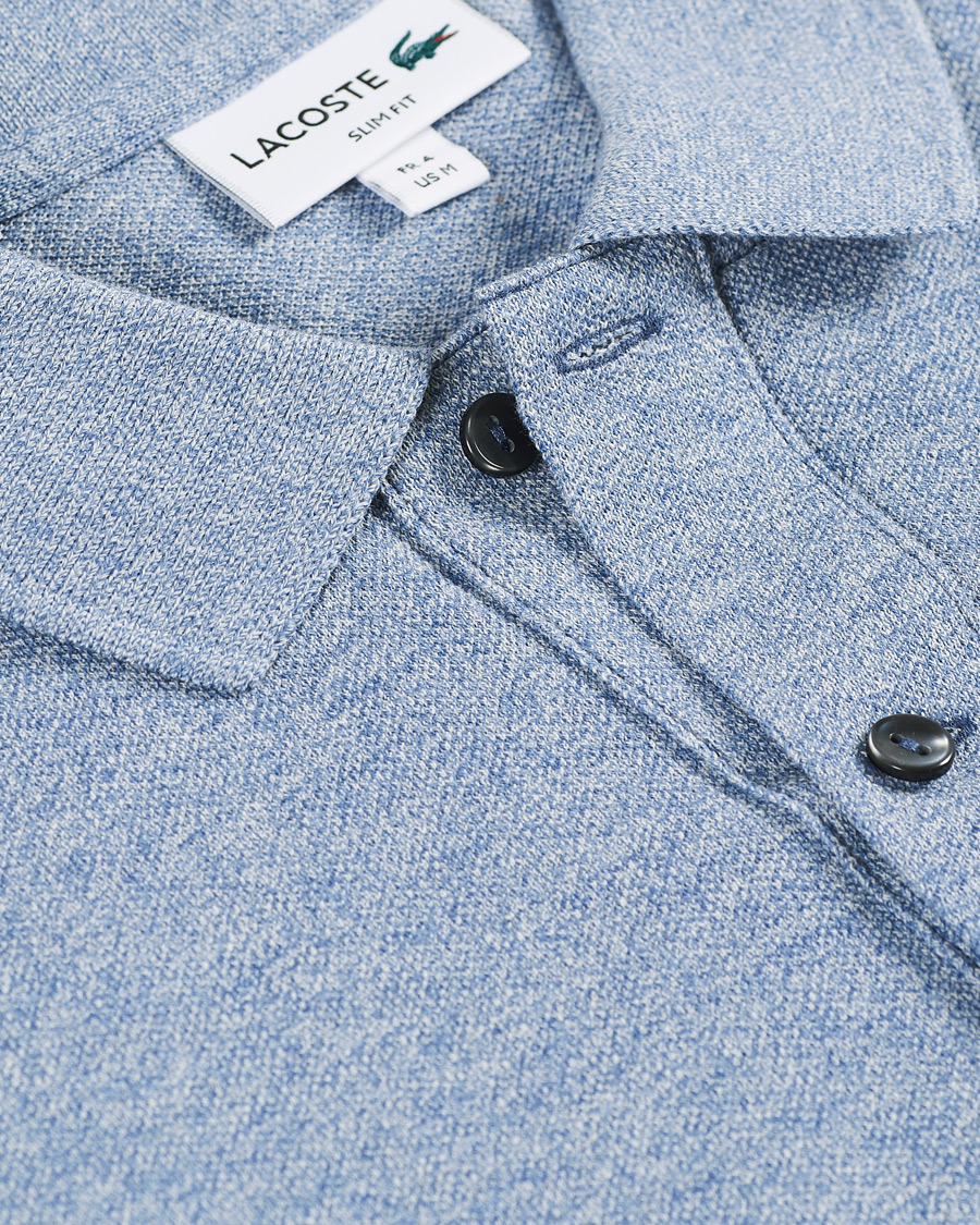 Uomini | Polo | Lacoste | Slim Fit Polo Piké Light Indigo Blue