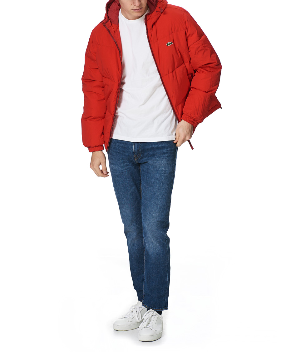 Uomini | Giacche | Lacoste | Down Hooded Jacket Red