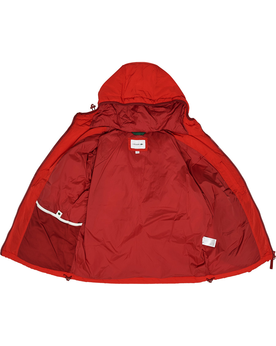 Uomini | Giacche | Lacoste | Down Hooded Jacket Red