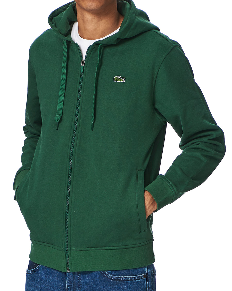 Uomini | Maglieria | Lacoste | Full Zip Hood Vert Green