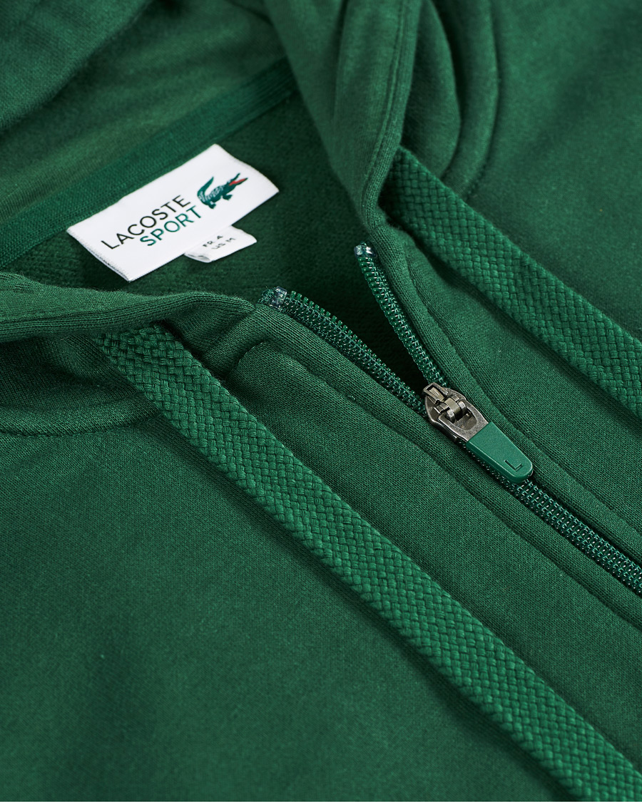 Uomini | Maglieria | Lacoste | Full Zip Hood Vert Green