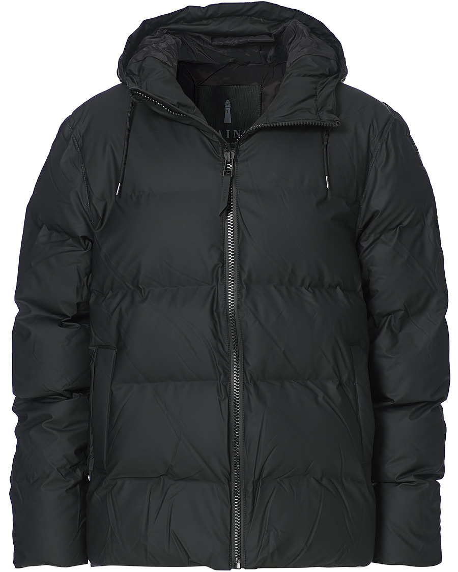 Uomini | Giacche | RAINS | Waterproof Puffer Hooded Jacket Black