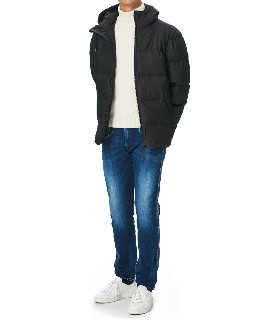 Uomini | Giacche | RAINS | Waterproof Puffer Hooded Jacket Black