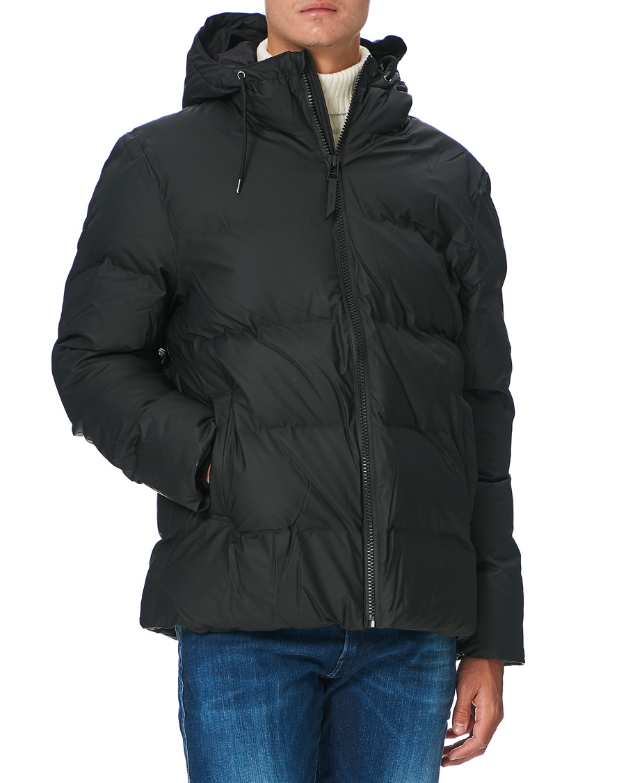 Uomini | Giacche | RAINS | Waterproof Puffer Hooded Jacket Black