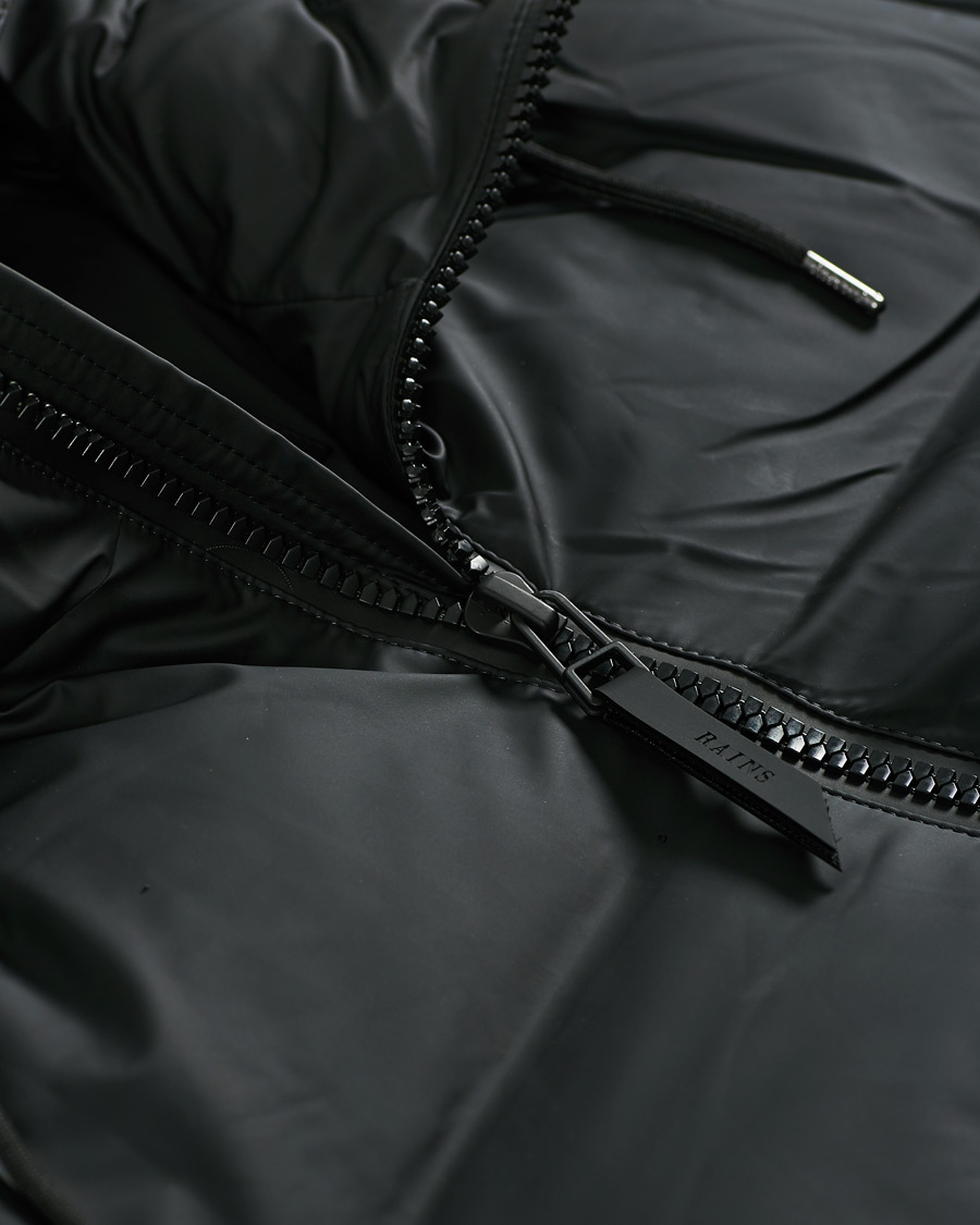 Uomini | Giacche | RAINS | Waterproof Puffer Hooded Jacket Black