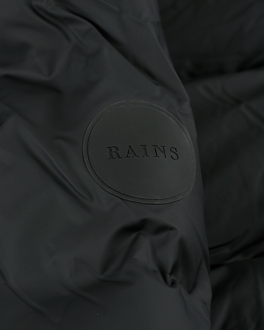 Uomini | Giacche | RAINS | Waterproof Puffer Hooded Jacket Black