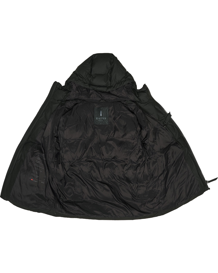 Uomini | Giacche | RAINS | Waterproof Puffer Hooded Jacket Black