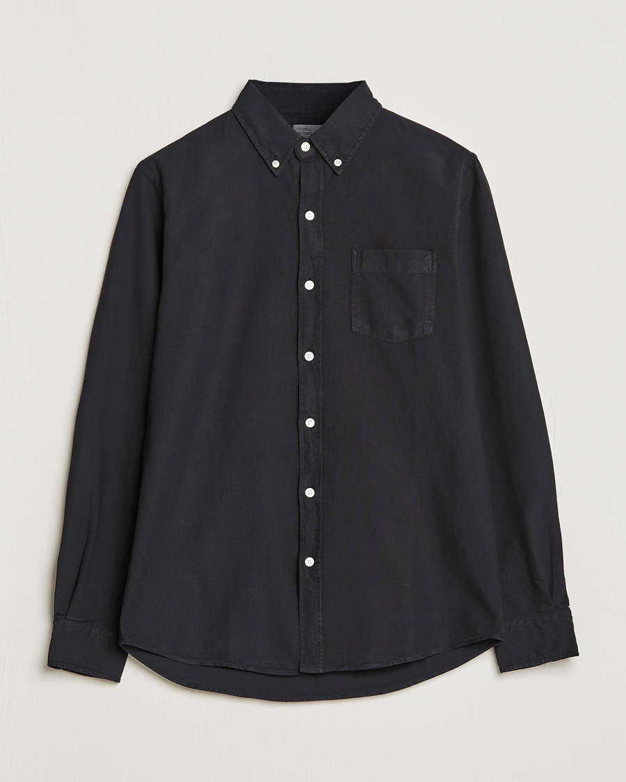 Uomini | Camicie | Colorful Standard | Classic Organic Oxford Button Down Shirt Deep Black