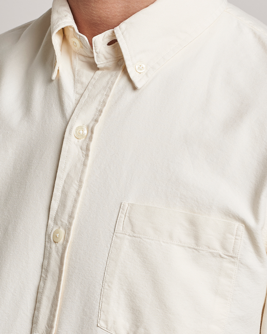Uomini | Camicie | Colorful Standard | Classic Organic Oxford Button Down Shirt Ivory White