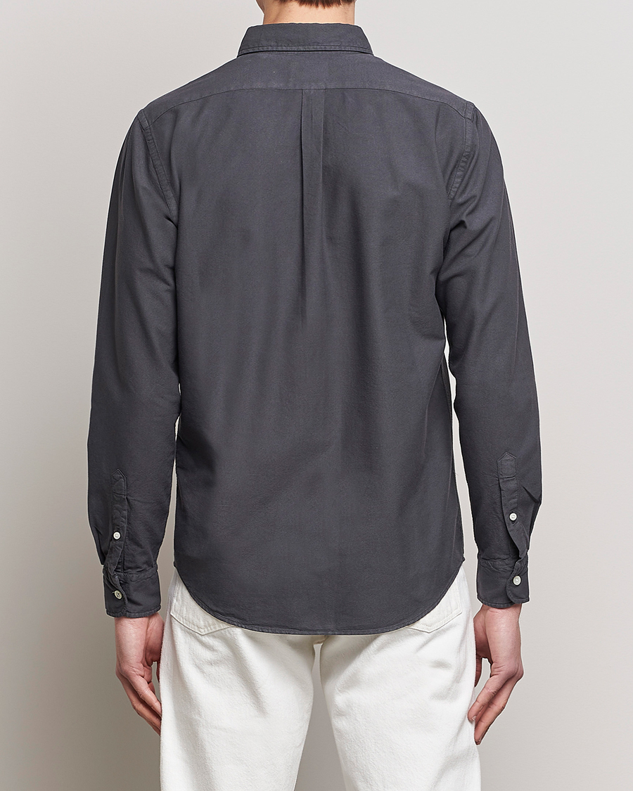 Uomini | Camicie | Colorful Standard | Classic Organic Oxford Button Down Shirt Lava Grey
