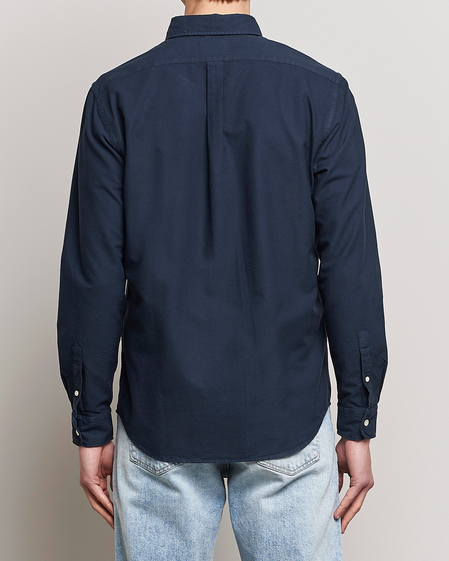 Uomini | Camicie | Colorful Standard | Classic Organic Oxford Button Down Shirt Navy Blue