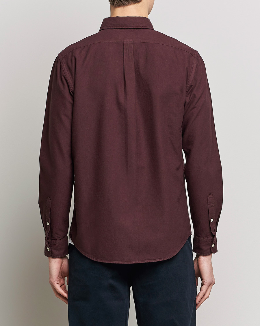 Uomini | Camicie | Colorful Standard | Classic Organic Oxford Button Down Shirt Oxblood Red