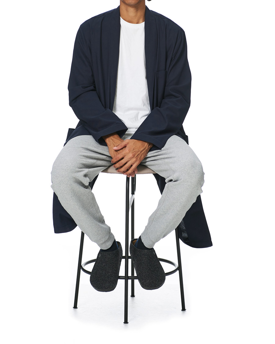 Uomini | Accappatoi & Pigiami | Sunspel | Cotton Robe Navy