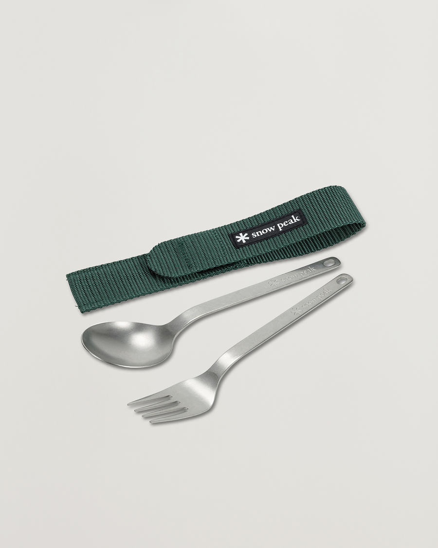 Uomini | Outdoor living | Snow Peak | Fork & Spoon Set Titanium
