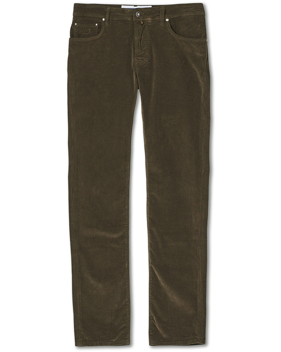 Uomini | Pantaloni | Jacob Cohën | 688 Bard 5-Pocket Corduroy Trousers Brown