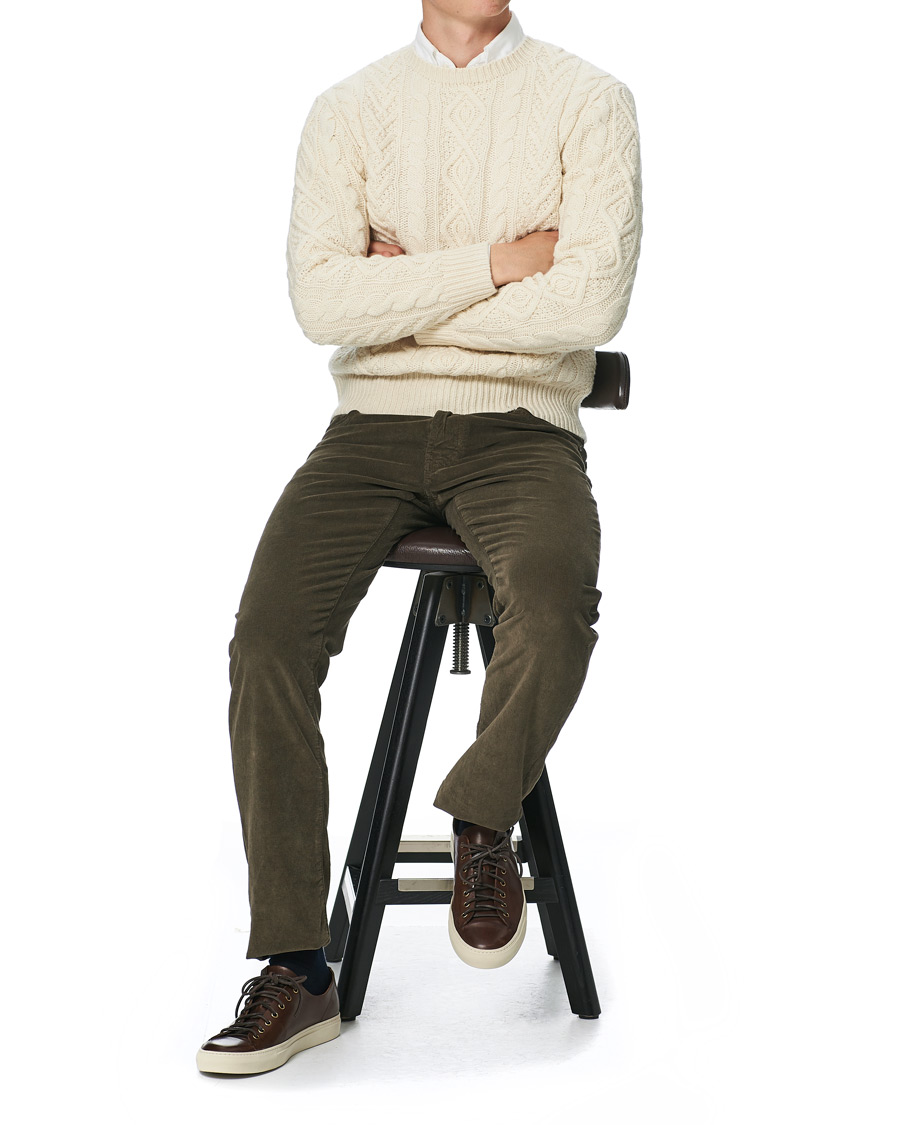 Uomini | Pantaloni | Jacob Cohën | 688 Bard 5-Pocket Corduroy Trousers Brown