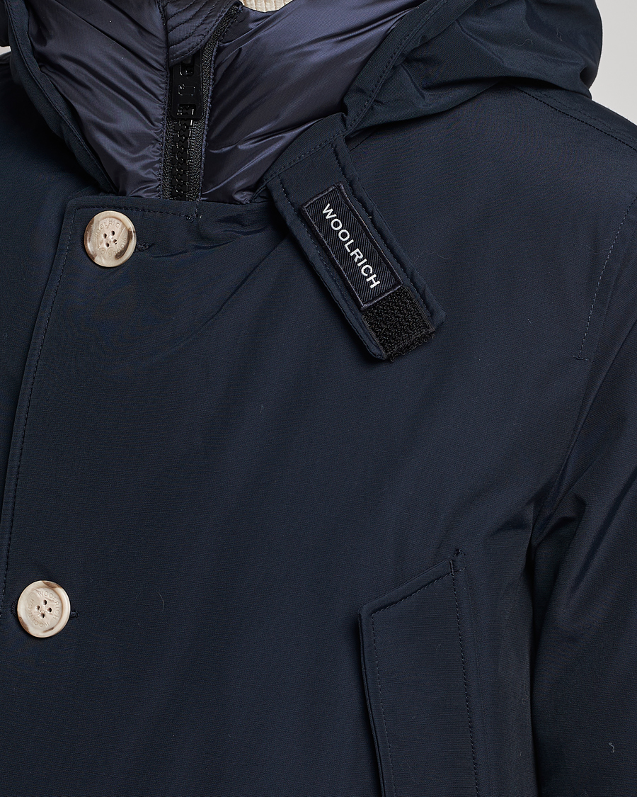 Uomini | Giacche | Woolrich | Arctic Parka No Fur Melton Blue