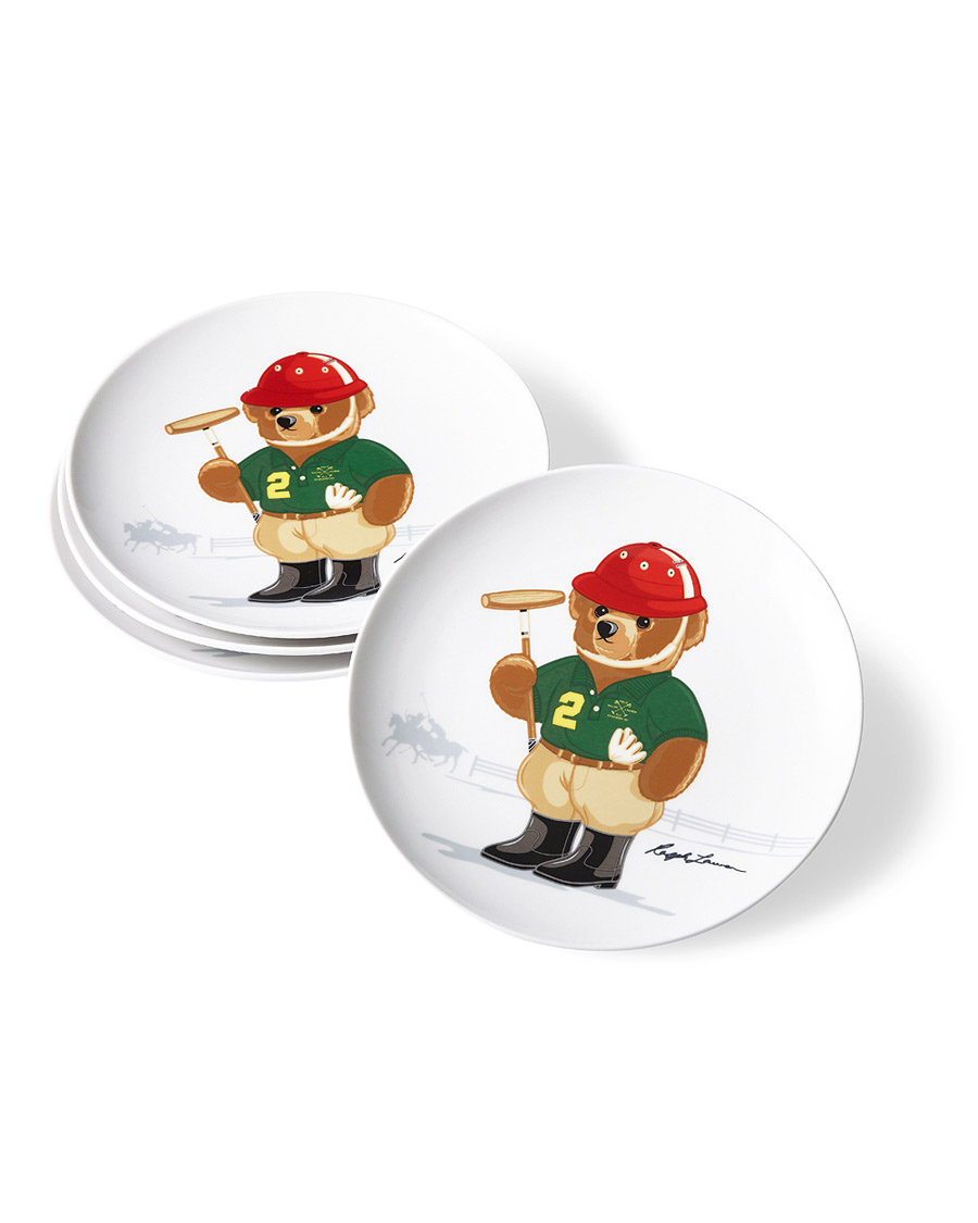 Uomini | Ralph Lauren Home Haven Polo Bear Dessert Plate 4pcs Multi | Ralph Lauren Home | Haven Polo Bear Dessert Plate 4pcs Multi