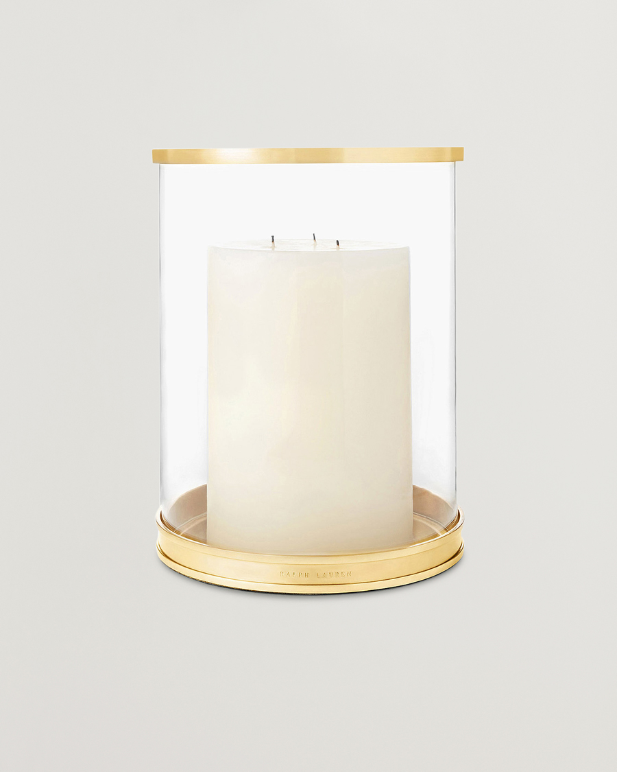 Uomini | Casa | Ralph Lauren Home | Modern Medium Hurricane Lamp Brass