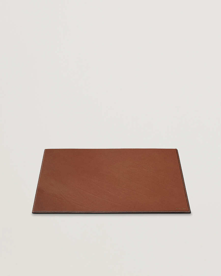 Uomini | Casa | Ralph Lauren Home | Brennan Small Leather Desk Blotter Saddle Brown