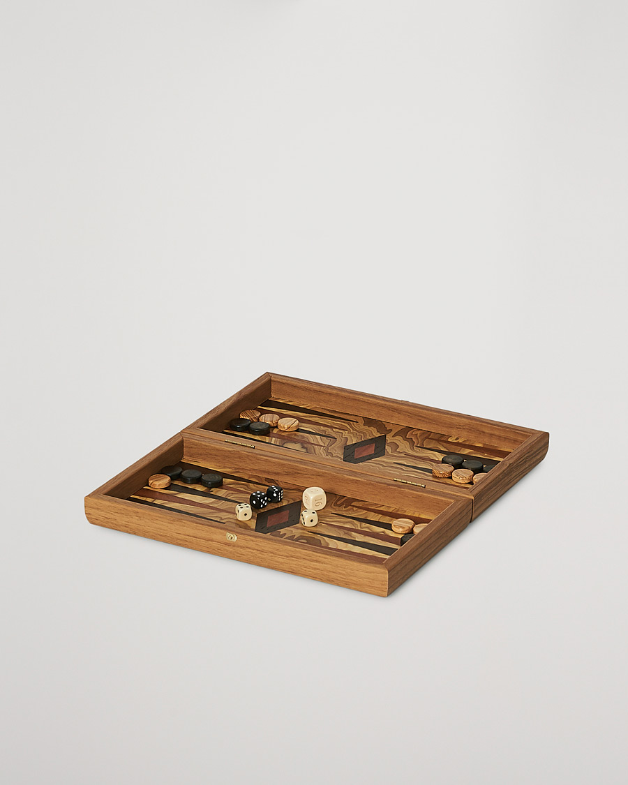 Uomini | Giochi | Manopoulos | Olive Burl Small Backgammon